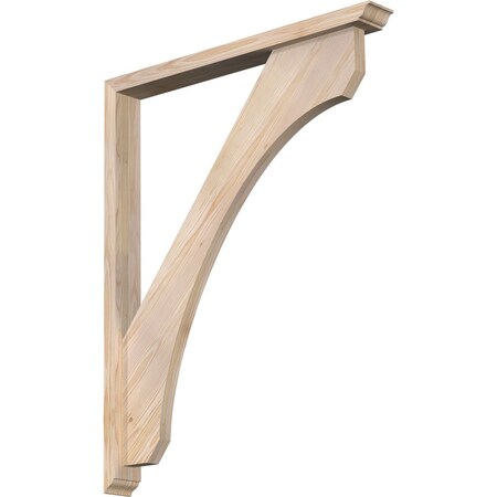 Ekena Millwork Legacy Traditional Smooth Bracket w/ Offset Brace, Douglas Fir, 3 1/2"W x 32"D x 40"H BKT0402X32X40LEC01SDF